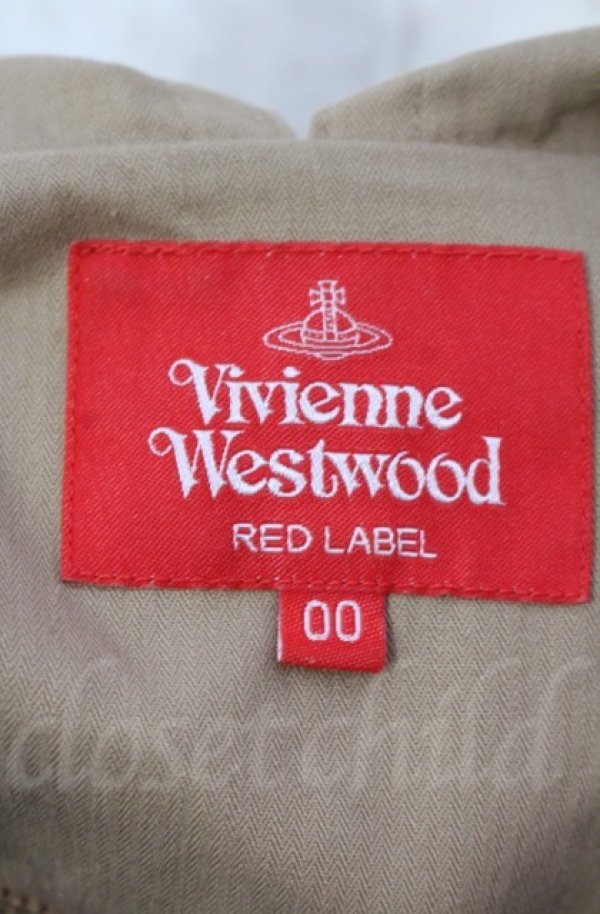 画像7: ヴィヴィアンウエストウッド 中古 / ビッグボーダーエイリアンスリーブポロワンピース 00 ワインｘサックス  O-25-11-09-043-op-YM-OS (7)