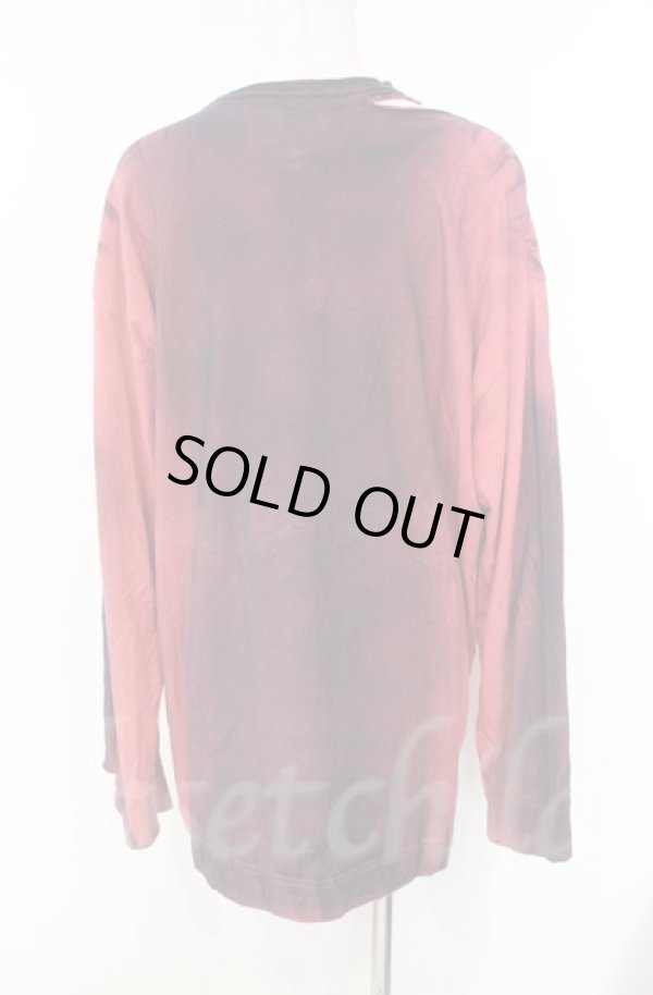 画像4: ヴィヴィアンウエストウッド 中古 / サスティナブルコットン天竺スプレーダイロングスリーブカットソー 00 レッドｘブラック  O-25-11-09-046-to-YM-OS (4)