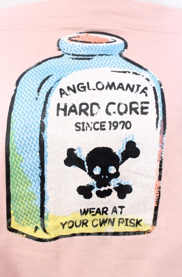 画像2: ANGLOMANIA 中古 / ボトルプリントクロップドカットソー 38 ピンクベージュ  O-25-11-09-047-to-YM-OS (2)