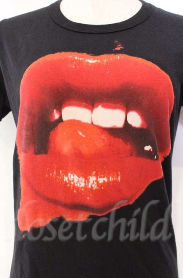 画像2: Worlds End 中古 / リップptTシャツ XS ブラック  O-25-11-09-049-ts-IG-OS (2)