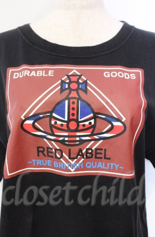 画像2: ヴィヴィアンウエストウッド 中古 / デュアブル パッチ＆ユニオンジャックTシャツ 02 ブラック  O-25-11-09-050-ts-IG-OS (2)