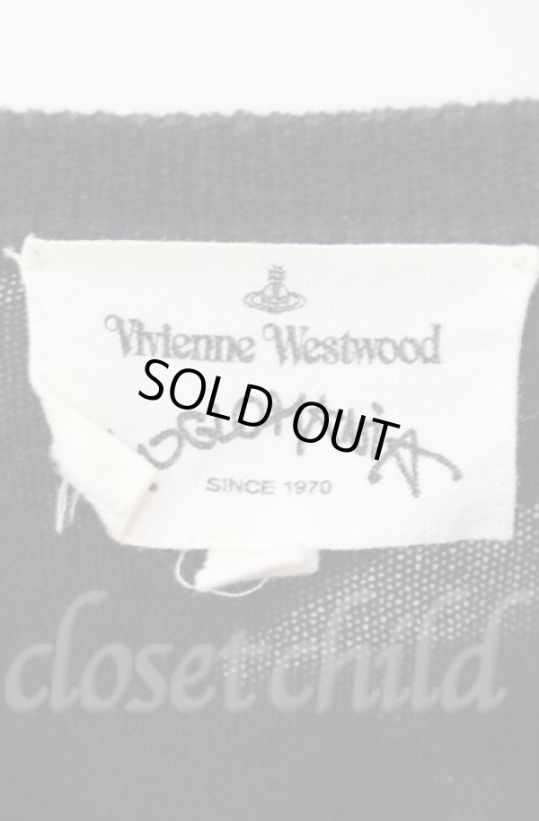 画像5: ANGLOMANIA 中古 / カットラス刺繍丸襟カーディガン 36 ブラック  O-25-11-09-051-to-IG-OS (5)