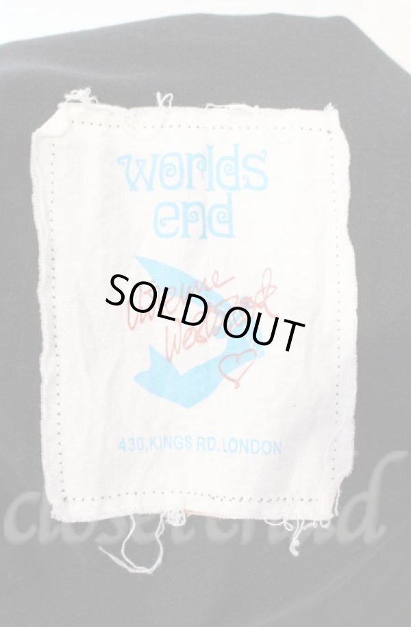 画像5: Worlds End 中古 / リッププリントワンピース M ブラック  O-25-11-09-052-op-YM-OS (5)