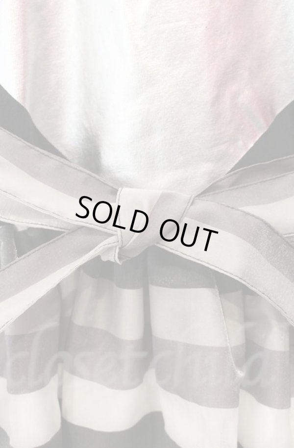 画像2: ANGLOMANIA 中古 / ビッグハートワンピース  ブラック×グレー  O-25-11-09-053-op-IG-ZH (2)