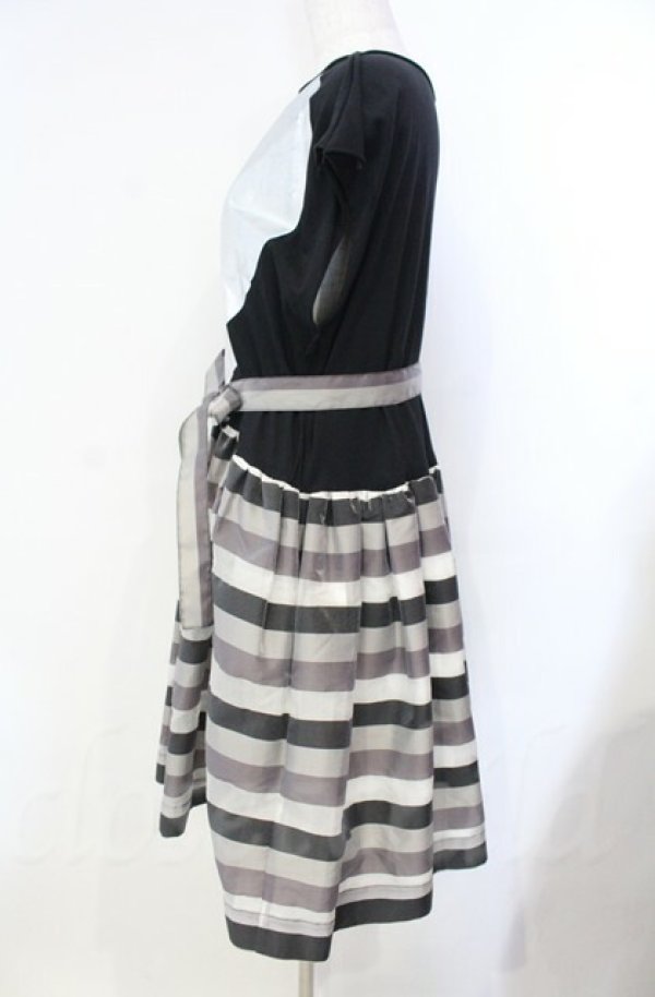 画像3: ANGLOMANIA 中古 / ビッグハートワンピース  ブラック×グレー  O-25-11-09-053-op-IG-OS (3)