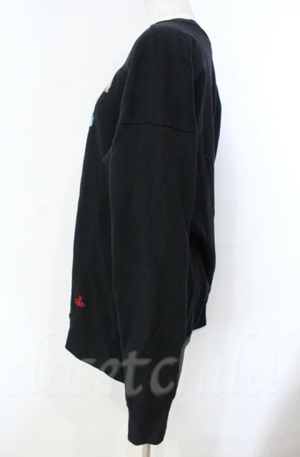 画像4: ヴィヴィアンウエストウッド 中古 / COTTON LAM（コットンラム）トレーナー 00 ブラック  O-25-11-09-054-to-YM-OS (4)