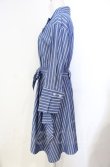 画像3: ヴィヴィアンウエストウッド 中古 / ストライプシャツドレス M ブルー  O-25-11-09-055-op-YM-OS (3)