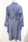 画像4: ヴィヴィアンウエストウッド 中古 / ストライプシャツドレス M ブルー  O-25-11-09-055-op-YM-OS (4)