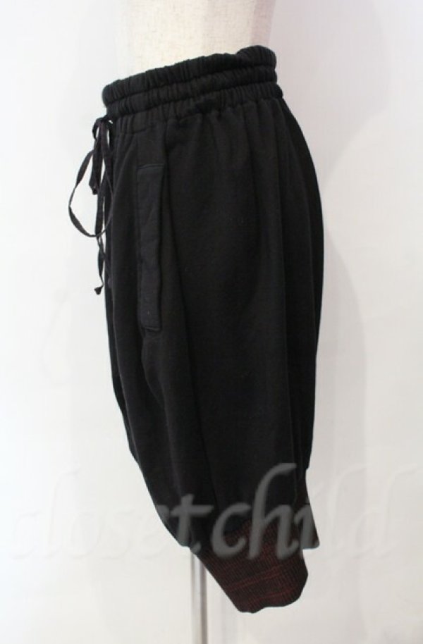 画像3: ヴィヴィアンウエストウッド 中古 / リブショートサルエルパンツ 3 ブラック  O-25-11-09-061-pa-YM-OS (3)