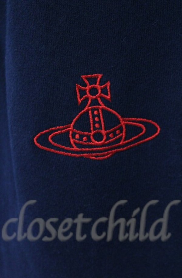 画像2: ヴィヴィアンウエストウッド 中古 / タータンブロッキング裏毛起毛パンツ 00 ネイビーｘタータン  O-25-11-09-064-pa-YM-OS (2)