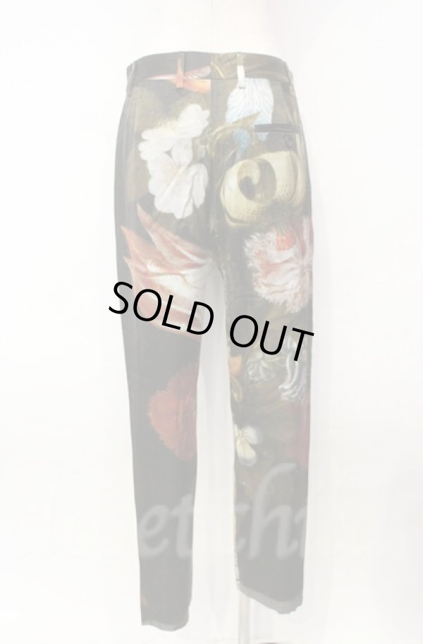 画像4: ヴィヴィアンウエストウッド 中古 / ボスハールトパンツ 36 ブラック×マルチ  O-25-11-09-065-pa-IG-ZH (4)