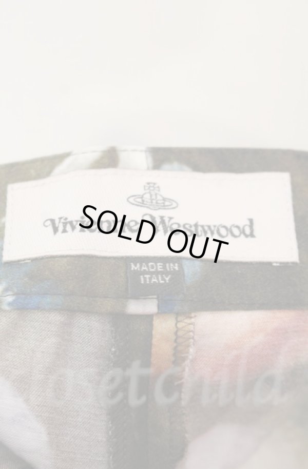 画像5: ヴィヴィアンウエストウッド 中古 / ボスハールトパンツ 36 ブラック×マルチ  O-25-11-09-065-pa-IG-ZH (5)