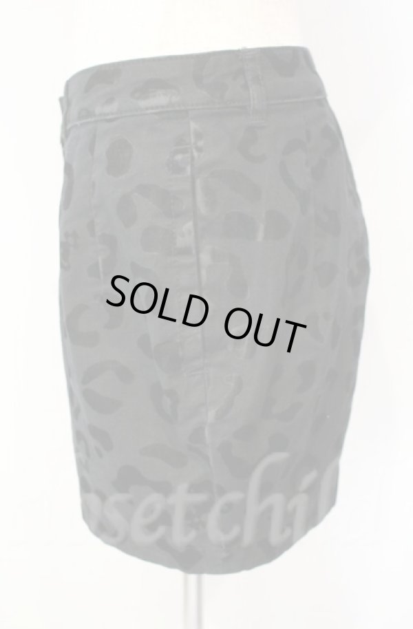 画像3: ヴィヴィアンウエストウッド 中古 / レオパードジャガードショートパンツ 1 ブラック  O-25-11-09-066-pa-IG-ZH (3)