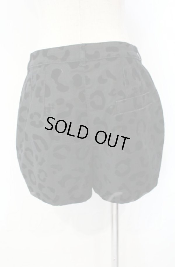 画像4: ヴィヴィアンウエストウッド 中古 / レオパードジャガードショートパンツ 1 ブラック  O-25-11-09-066-pa-IG-ZH (4)