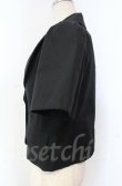 画像3: ヴィヴィアンウエストウッド 中古 / ハイカウントコンパクトギャバラウンドカラー半袖ジャケット 01 ブラック  O-25-11-09-007-jc-IG-OS (3)
