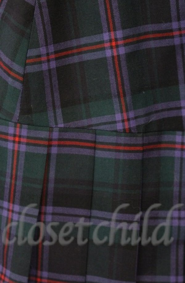 画像2: ヴィヴィアンウエストウッド 中古 / SUMMER KILT SKIRT（サマーキルトスカート） 38 グリーン×パープル  O-25-11-09-070-sk-IG-OS (2)