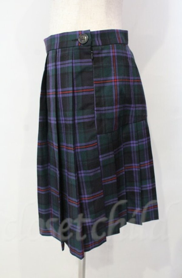 画像3: ヴィヴィアンウエストウッド 中古 / SUMMER KILT SKIRT（サマーキルトスカート） 38 グリーン×パープル  O-25-11-09-070-sk-IG-OS (3)