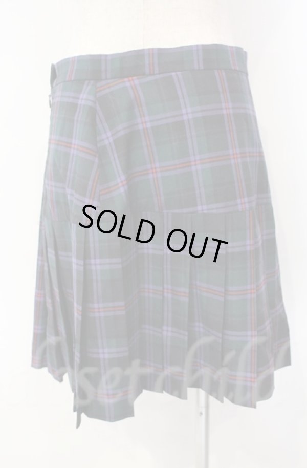 画像4: ヴィヴィアンウエストウッド 中古 / SUMMER KILT SKIRT（サマーキルトスカート） 38 グリーン×パープル  O-25-11-09-070-sk-IG-ZH (4)
