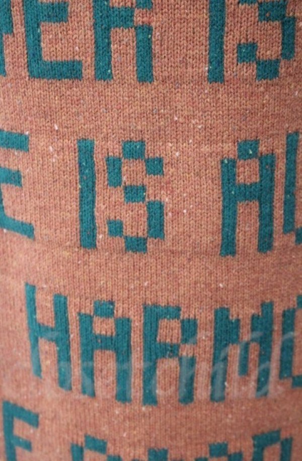 画像2: ヴィヴィアンウエストウッド 中古 / GAIA KNIT チューブスカート（ガイア ニット） 00 オレンジ×グリーン  O-25-11-09-071-sk-IG-OS (2)