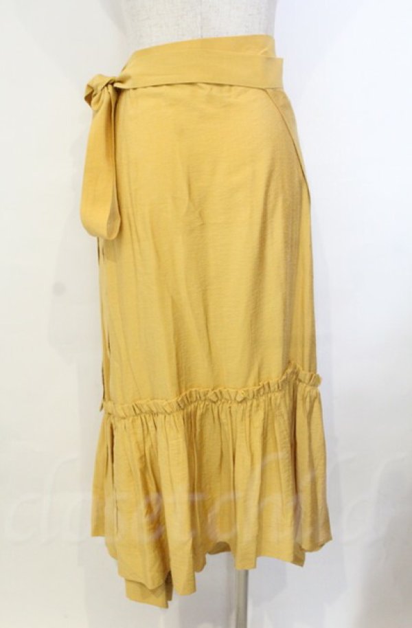 画像3: ヴィヴィアンウエストウッド 中古 / ラップスカート 00 イエロー  O-25-11-09-072-sk-IG-OS (3)