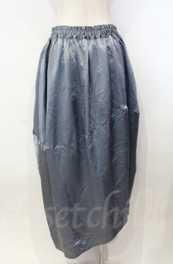 画像3: ヴィヴィアンウエストウッド 中古 / アセテートサテンアシンメトリーイージーコクーンスカート  ブルー  O-25-11-09-074-sk-IG-OS (3)