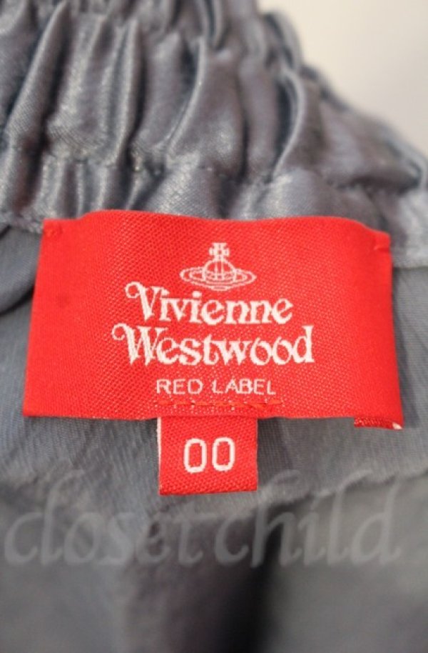 画像4: ヴィヴィアンウエストウッド 中古 / アセテートサテンアシンメトリーイージーコクーンスカート  ブルー  O-25-11-09-074-sk-IG-OS (4)