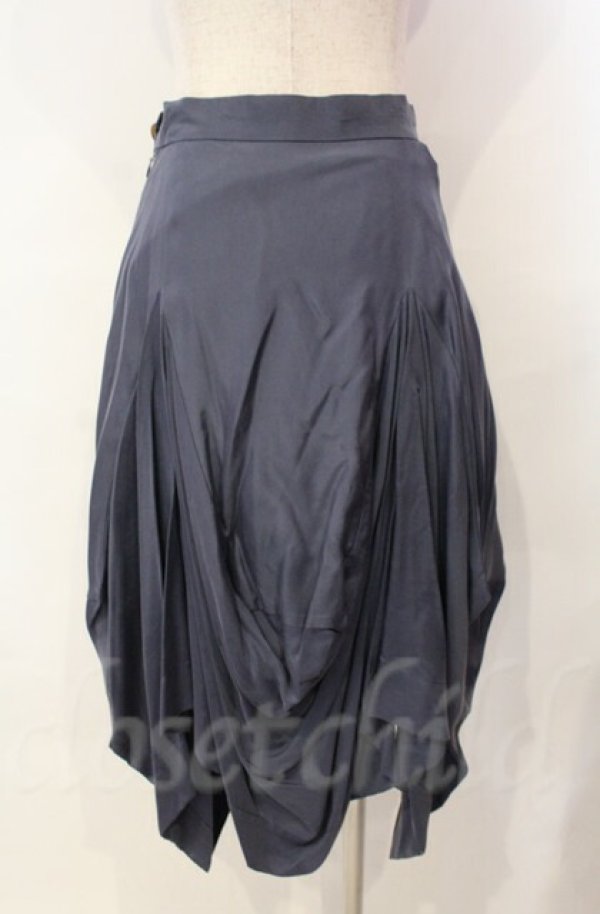 画像4: ヴィヴィアンウエストウッド 中古 / ドレープスカート 1 ブルー  O-25-11-09-075-sk-IG-OS (4)