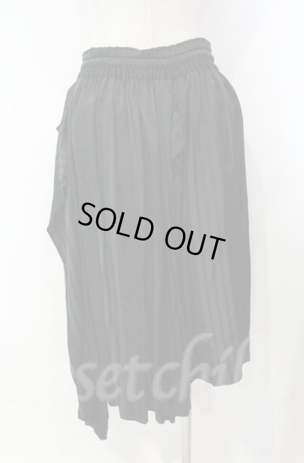 画像4: ヴィヴィアンウエストウッド 中古 / ストライプサテインスカート 00 ブラック  O-25-11-09-076-sk-IG-OS (4)