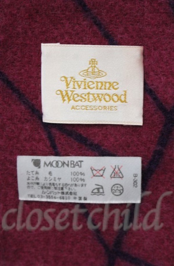 画像4: ヴィヴィアンウエストウッド 中古 / ジュエリープリントストール  グレー×マルチ  O-25-11-09-080-gd-IG-OS (4)