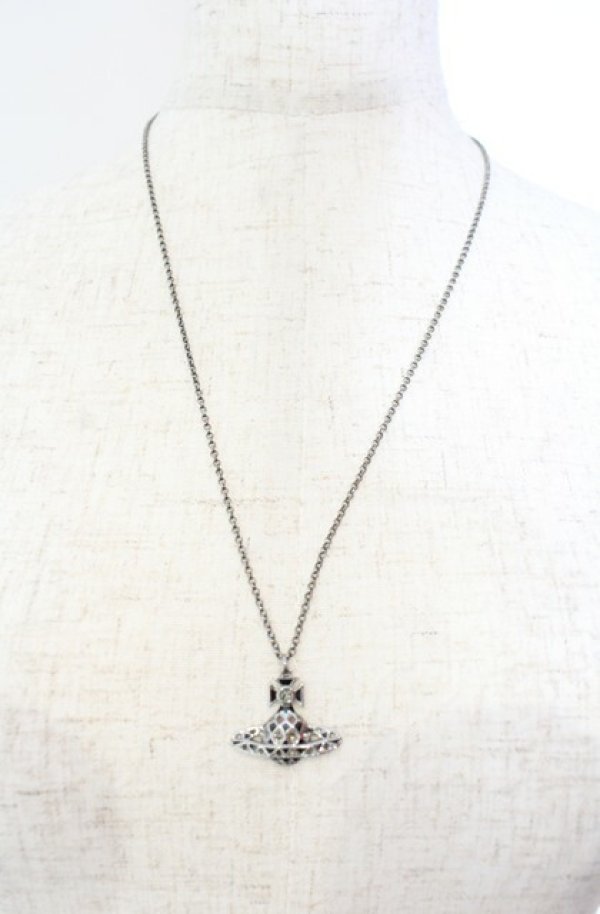 画像3: ヴィヴィアンウエストウッド 中古 / HARLEQUIN BAS RELIEF（ハーレクインバスレリーフペンダント）  シルバーｘブラック  O-25-11-09-083-ac-YM-OS (3)