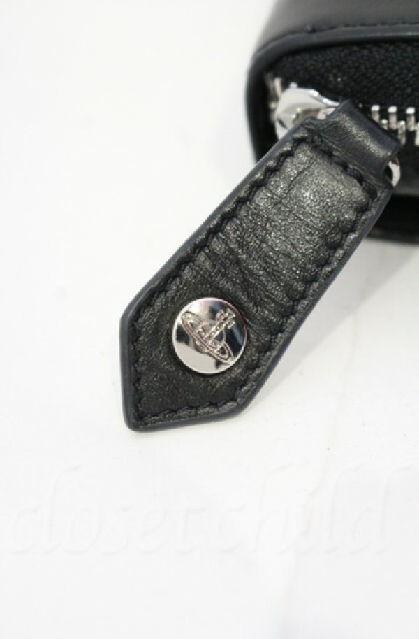 画像4: ヴィヴィアンウエストウッド 中古 / HAND PRINT MEDIUM ZIP WALLET（ハンドプリントミディアムジップウォレット）  ブラック×グリーン  O-25-11-09-086-wa-IG-OS (4)