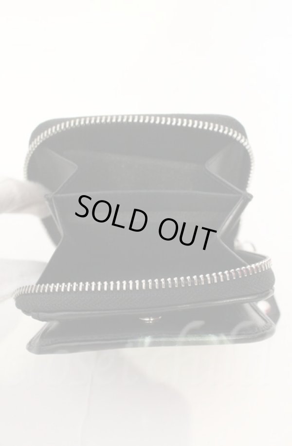 画像6: ヴィヴィアンウエストウッド 中古 / HAND PRINT MEDIUM ZIP WALLET（ハンドプリントミディアムジップウォレット）  ブラック×グリーン  O-25-11-09-086-wa-IG-OS (6)