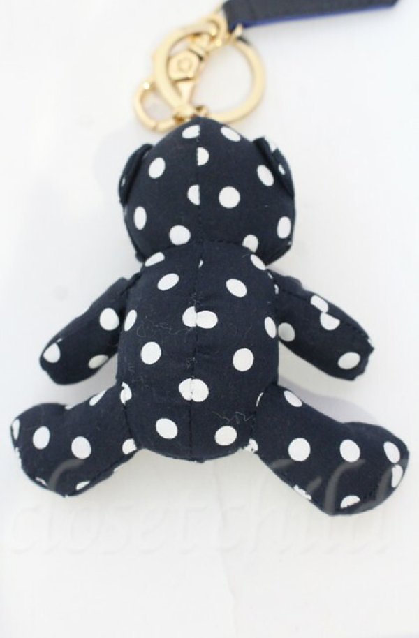 画像3: ヴィヴィアンウエストウッド 中古 / テディベアヌイグルミキーホルダー  ネイビーｘゴールド  O-25-11-09-087-gd-YM-OS (3)