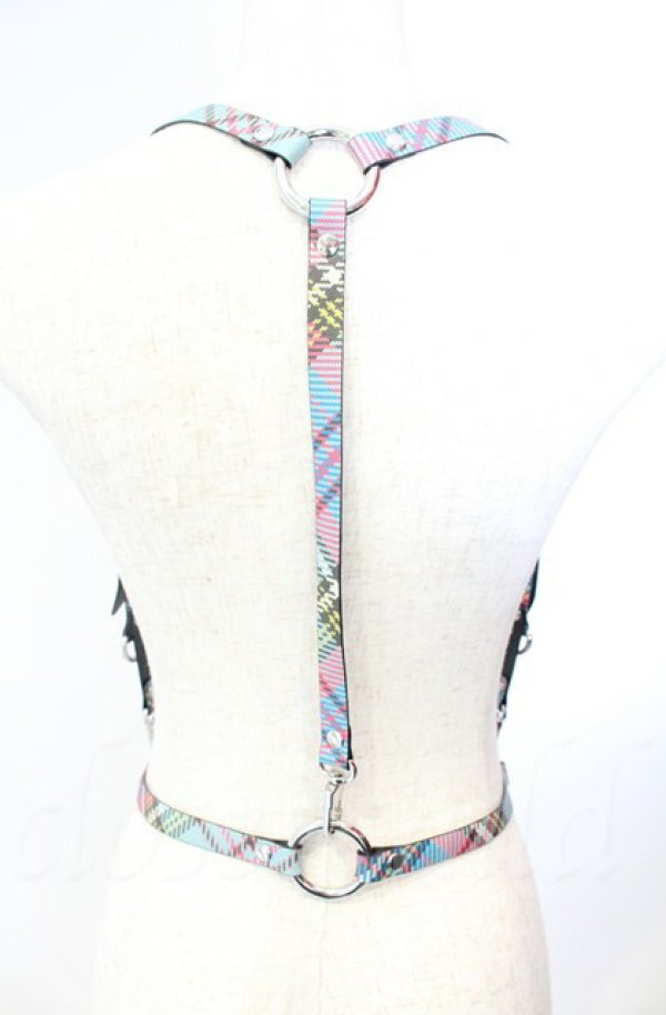 画像4: ヴィヴィアンウエストウッド 中古 / BIOGREEN SAFFIANO PRINTED ハーネスベルト（バイオグリーンサフィアーノ） S マックアンディタータン  O-25-11-09-089-gd-YM-OS (4)