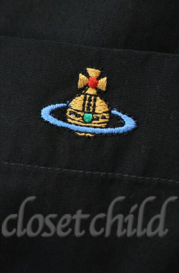 画像2: ヴィヴィアンウエストウッド 中古 / 変形カラーシャツワンピース 38 ブラック  O-25-11-09-009-op-IG-OS (2)