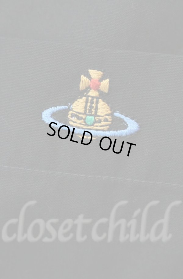 画像2: ヴィヴィアンウエストウッド 中古 / 変形カラーシャツワンピース 38 ブラック  O-25-11-09-009-op-IG-ZH (2)