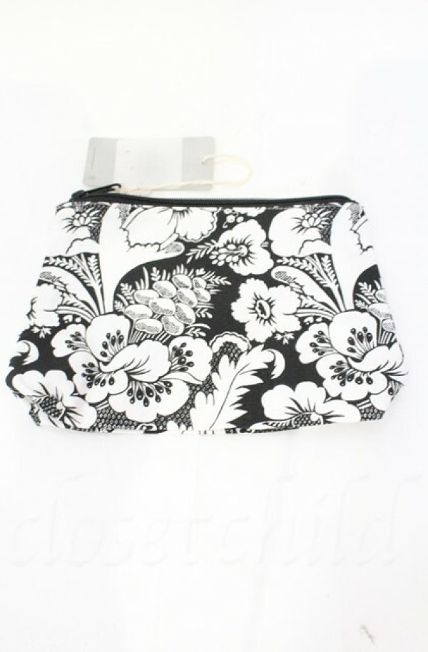 画像3: ヴィヴィアンウエストウッド 中古 / BOTTOM GUSSETポーチ  ホワイト×ブラック  O-25-11-09-090-gd-IG-OS (3)