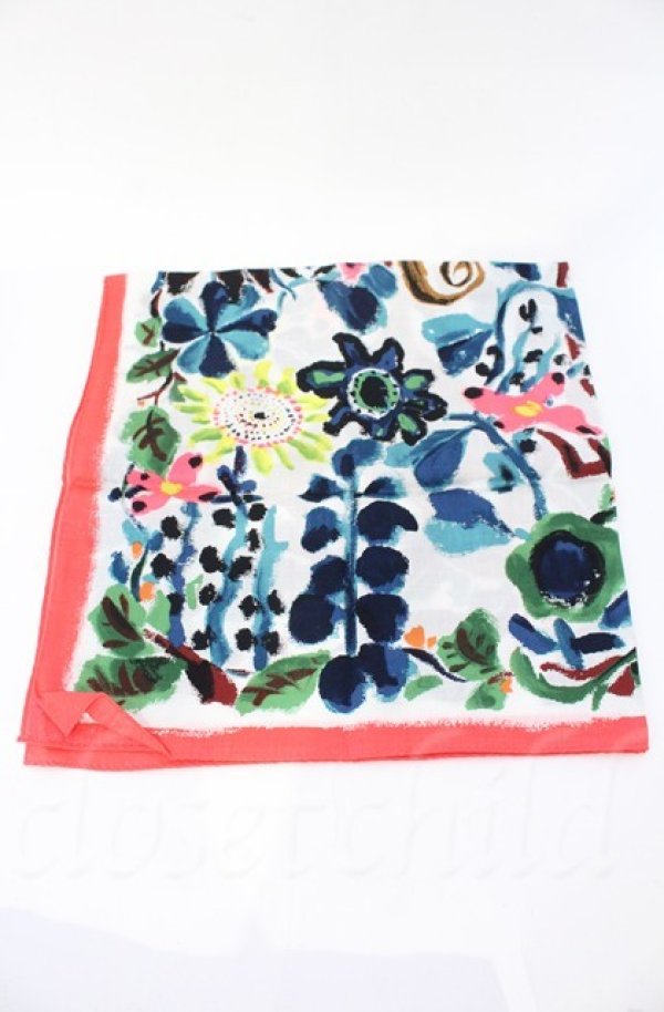 画像3: ヴィヴィアンウエストウッド 中古 / ハンカチーフ  ホワイト×ピンクスパンコール花  O-25-11-09-093-gd-IG-OS (3)