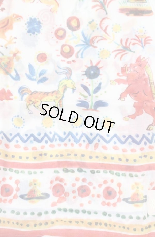 画像2: ヴィヴィアンウエストウッド 中古 / ハンカチーフ  ホワイト×マルチ  O-25-11-09-098-gd-IG-OS (2)