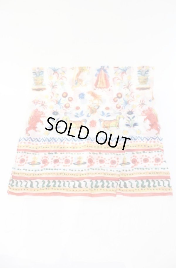 画像3: ヴィヴィアンウエストウッド 中古 / ハンカチーフ  ホワイト×マルチ  O-25-11-09-098-gd-IG-OS (3)