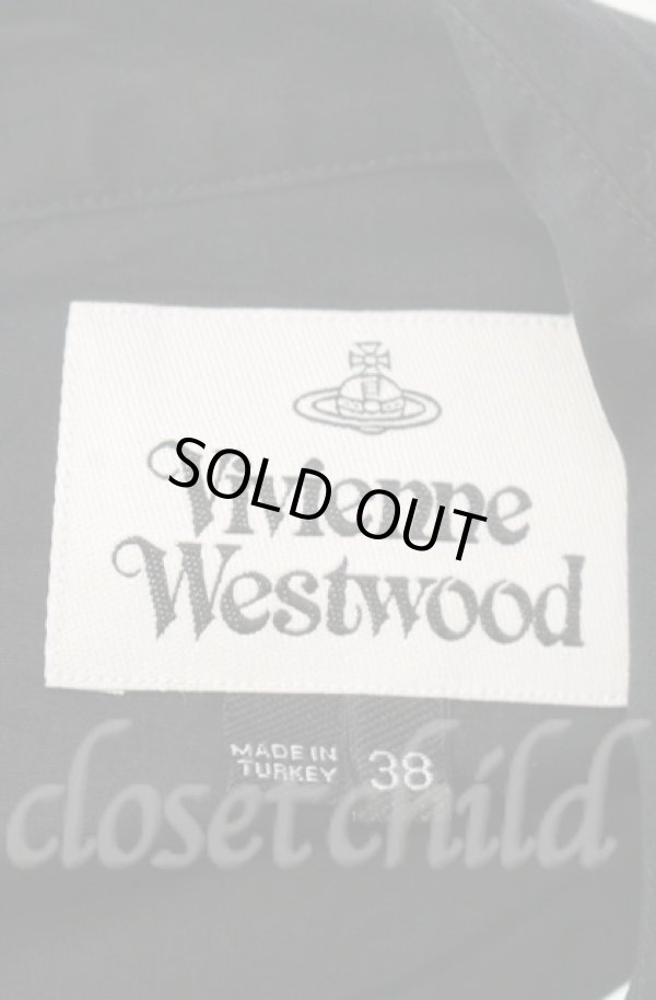 画像5: ヴィヴィアンウエストウッド 中古 / 変形カラーシャツワンピース 38 ブラック  O-25-11-09-009-op-IG-ZH (5)