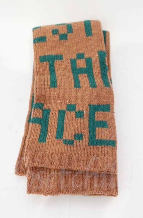 画像3: ヴィヴィアンウエストウッド 中古 / GAIA KNIT アームウォーマー（ガイア ニット）  オレンジ×グリーン  O-25-11-09-105-gd-IG-OS (3)