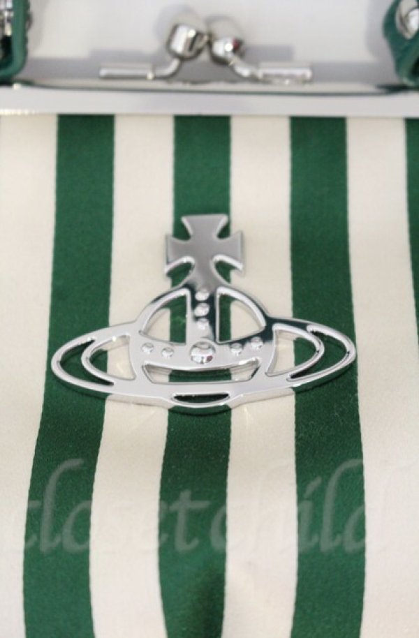 画像2: ヴィヴィアンウエストウッド 中古 / Pavillon Frame Purse バッグ（パヴィリオン フレームパース）  グリーン  O-25-11-09-106-ba-YM-OS (2)