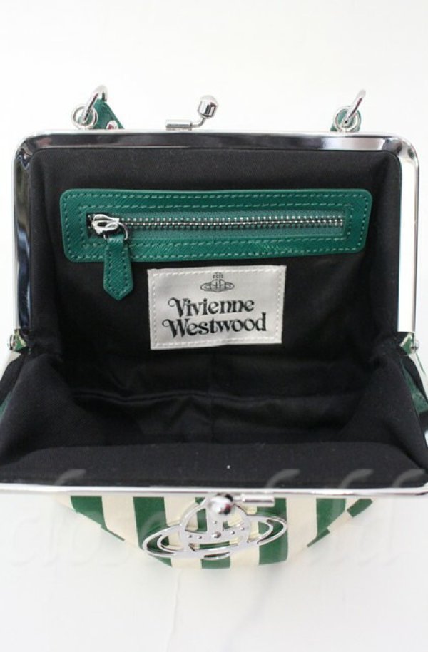 画像4: ヴィヴィアンウエストウッド 中古 / Pavillon Frame Purse バッグ（パヴィリオン フレームパース）  グリーン  O-25-11-09-106-ba-YM-OS (4)