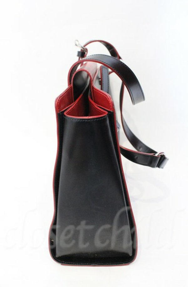 画像3: ヴィヴィアンウエストウッド 中古 / SIMPLE TINY ORB / トートバッグM  ブラック×レッド  O-25-11-09-107-ba-IG-OS (3)