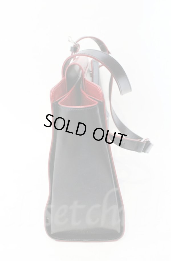 画像3: ヴィヴィアンウエストウッド 中古 / SIMPLE TINY ORB / トートバッグM  ブラック×レッド  O-25-11-09-107-ba-IG-OS (3)