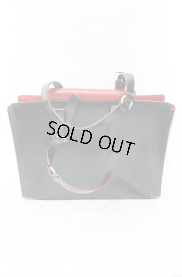 画像4: ヴィヴィアンウエストウッド 中古 / SIMPLE TINY ORB / トートバッグM  ブラック×レッド  O-25-11-09-107-ba-IG-OS (4)