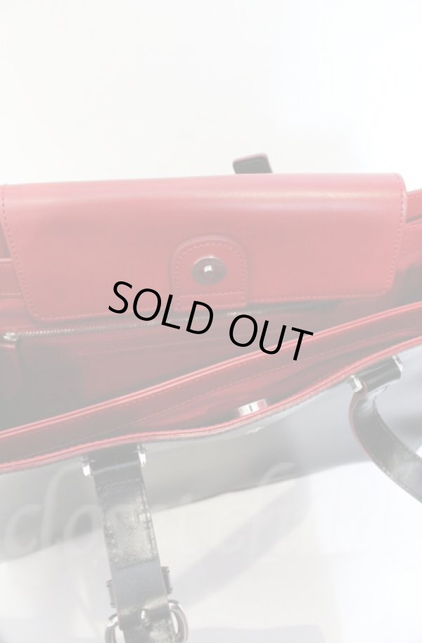 画像6: ヴィヴィアンウエストウッド 中古 / SIMPLE TINY ORB / トートバッグM  ブラック×レッド  O-25-11-09-107-ba-IG-OS (6)