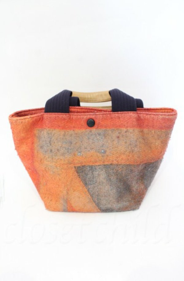 画像4: ヴィヴィアンウエストウッド 中古 / TREES SAVE LIVES トートバッグ（ツリーズセーブリブズ）  オレンジ  O-25-11-09-108-ba-IG-OS (4)