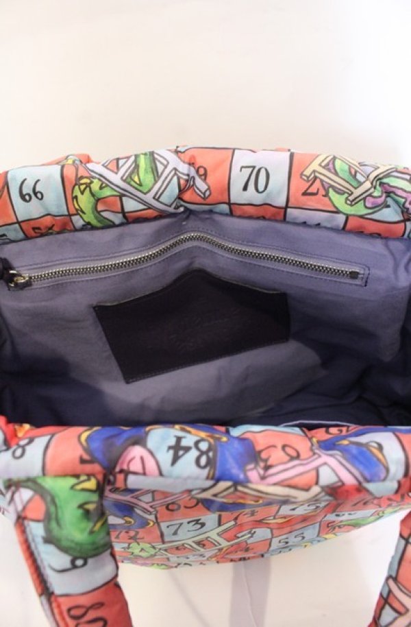 画像4: ヴィヴィアンウエストウッド 中古 / SNAKES AND LADDERS トートバッグ（S）  ピンク  O-25-11-09-109-ba-YM-OS (4)